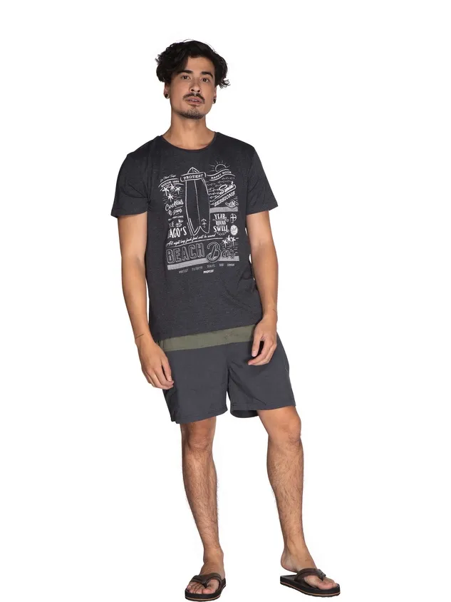 TSHIRT PROTEST MEN MARTY TRUE BLACK